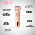 Livora™ SmoothGlide Electric Shaver – Waterproof Hair Removal Electric Razor
