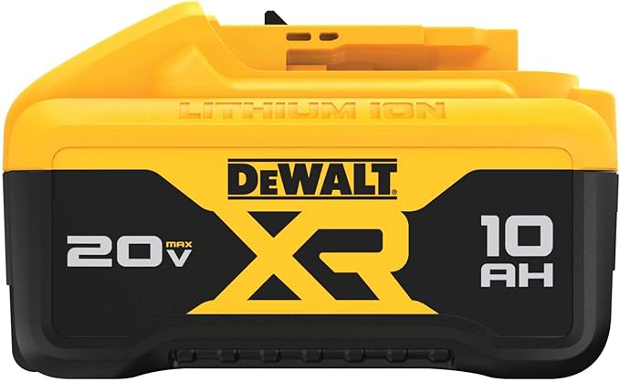 DEWALT 20V MAX XR Lithium Ion Battery, 10.0Ah, 2-Pack, LED Charge Indicator (DCB210-2)