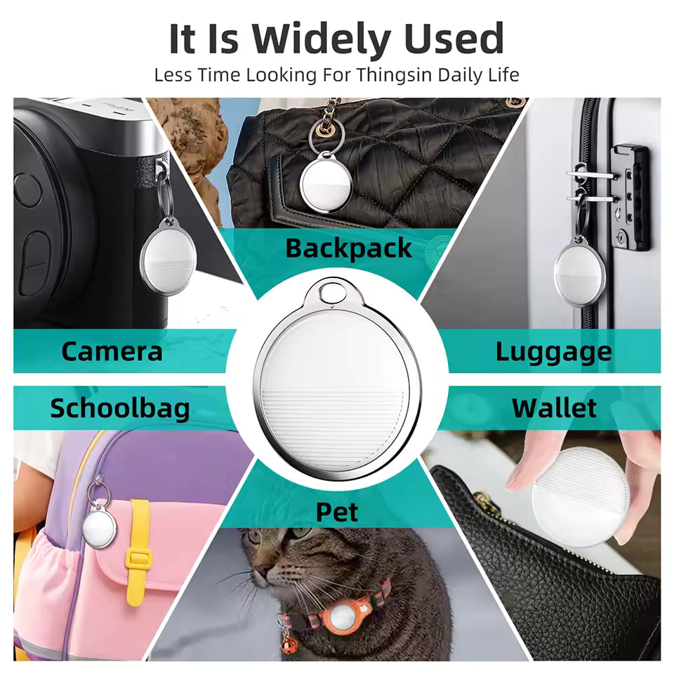 Wireless Mini GPS Tracker Anti-lost Alarm Key Child Wallet Finder GPS Locator Smart Tag For Apple iOS System Find My APP air tag