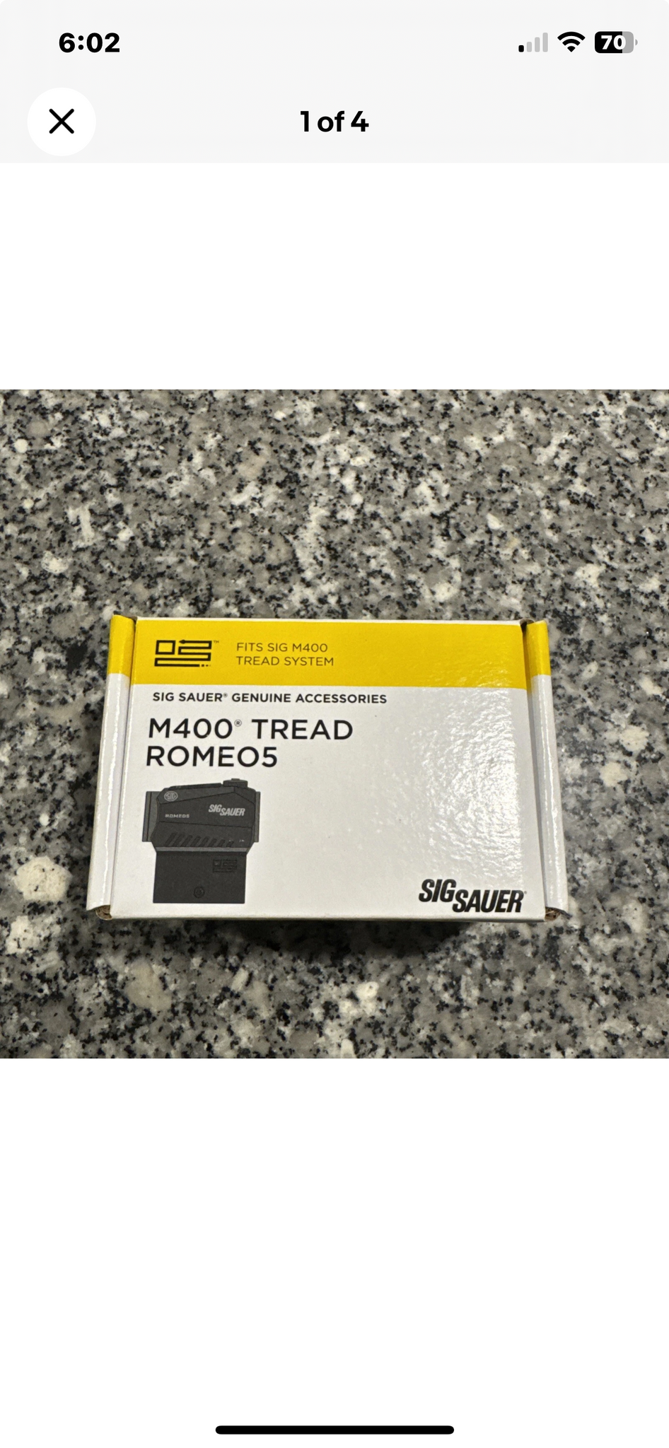 SIG SAUER ROMEO5 1x20mm TREAD 2 MOA Red Dot Sight - SOR52010