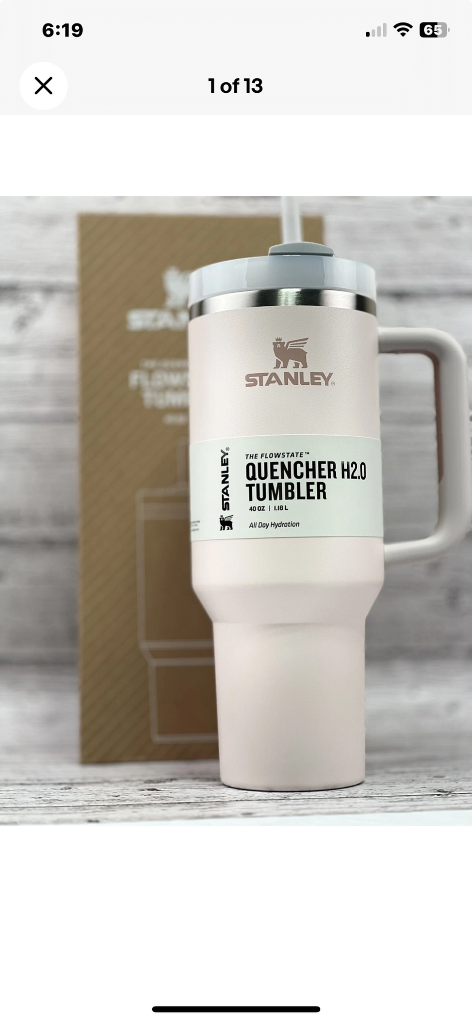 Stanley x Target Quencher H2.0 FlowState Tumbler 40 oz W Handle Pink ROSE QUARTZ