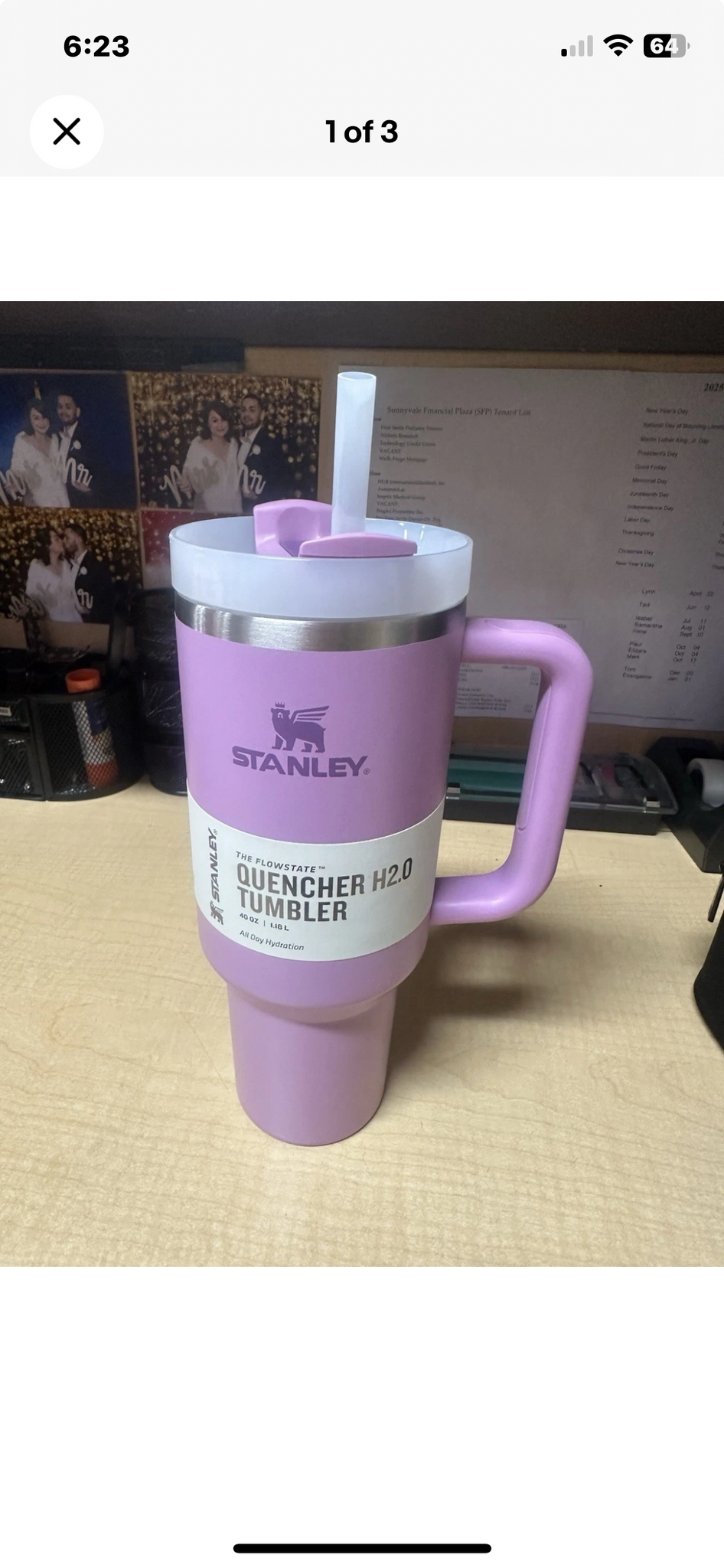Stanley Quencher H2.0 FlowState 40oz Stainless Steel Tumbler - Lavender