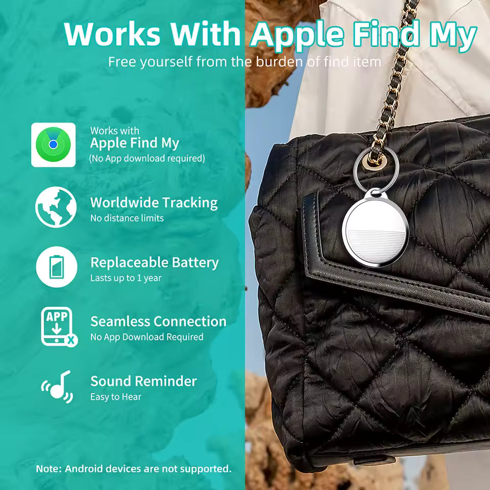 Wireless Mini GPS Tracker Anti-lost Alarm Key Child Wallet Finder GPS Locator Smart Tag For Apple iOS System Find My APP air tag
