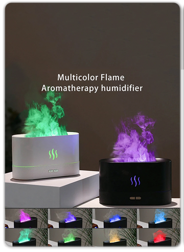 Portable Cool Mist Usb Led change color room h2o air fire flame humidifier Aroma Essential Oil Diffuser humidifier